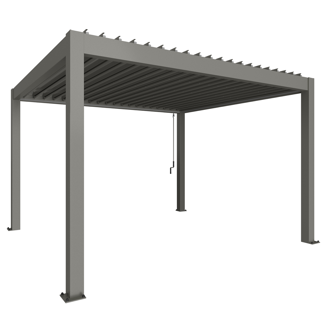 Biohort Str. 4×3,5 Pergola i kvartsgrå metallic