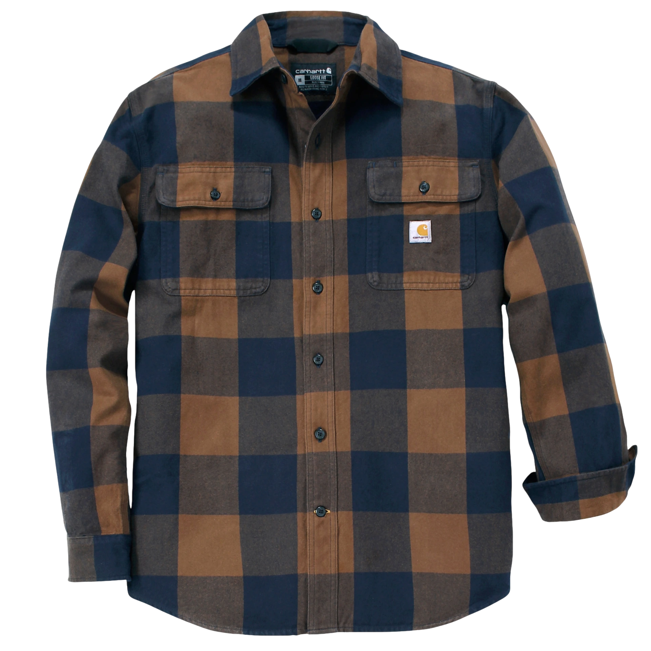Carhartt 107013 Flannel Skjorte i rød - Str. XL