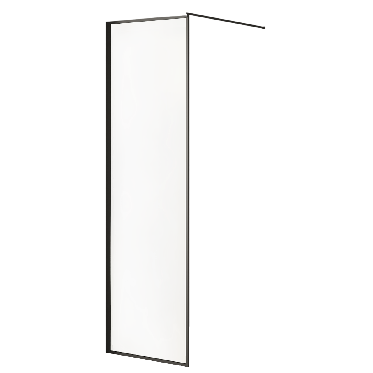 Milobad Brusevæg med ramme i sort 60×200 cm