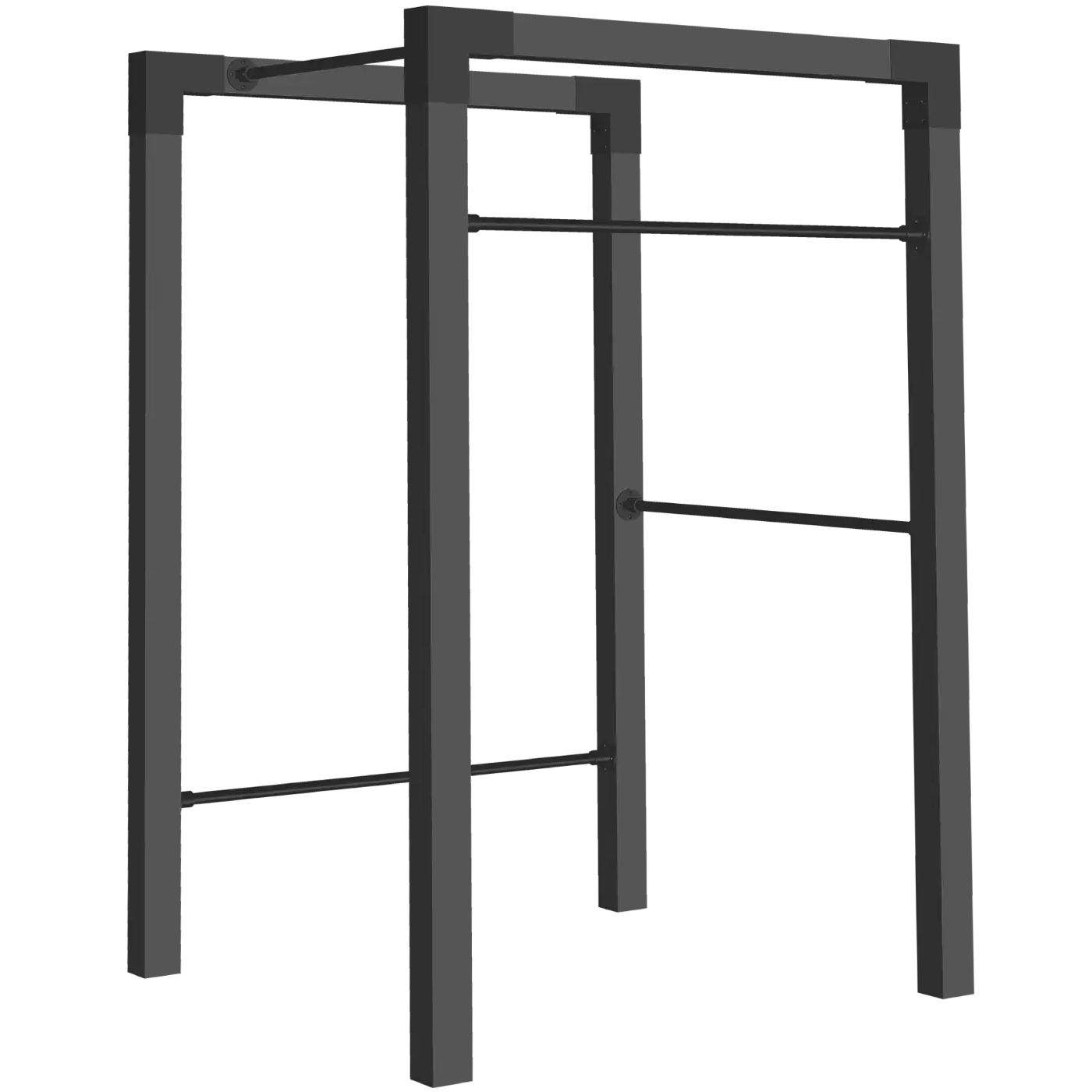 Plus Outdoor fitness - model 1 - sort m/sorte beslag