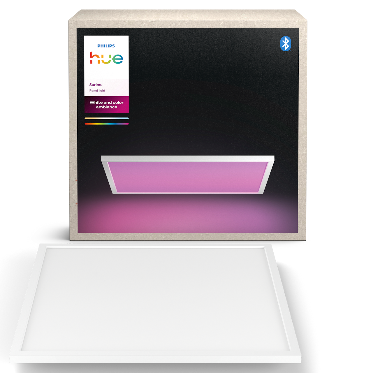 Philips Hue Surimu WCA LED panel, kvadratisk 60x60 cm i hvid