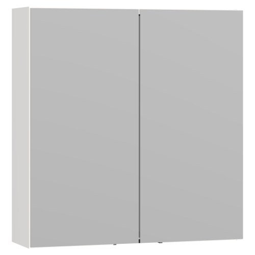 Scanbad Multo+ Select spejlskab 64x60 cm m/2 låger u/lamper - hvid højglans