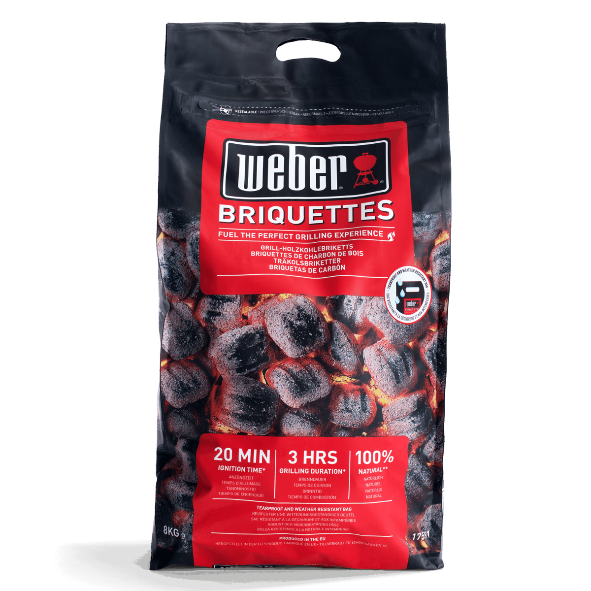 Weber Briketter 8 kg - 17591