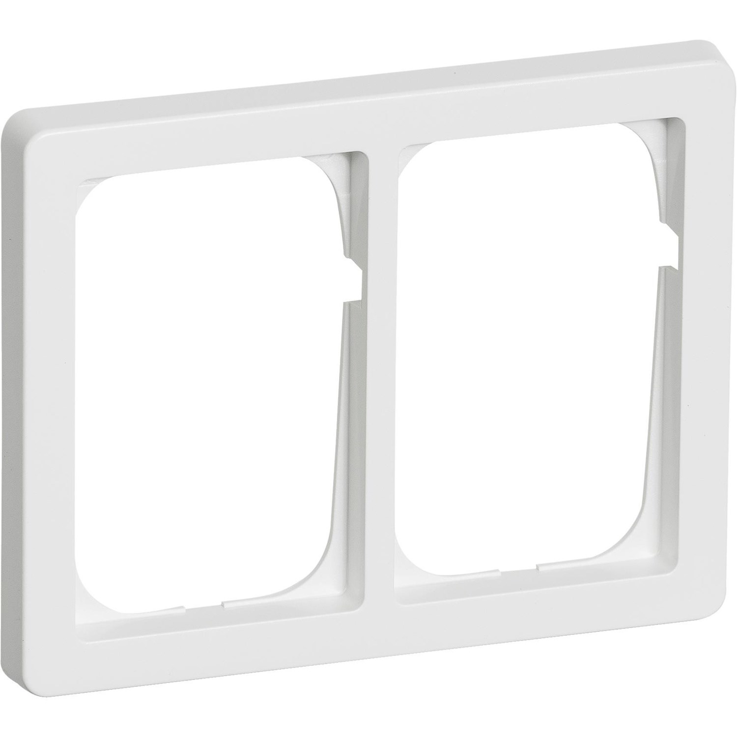 LK FUGA Baseline 63 ramme 2x1 1/2 modul hvid