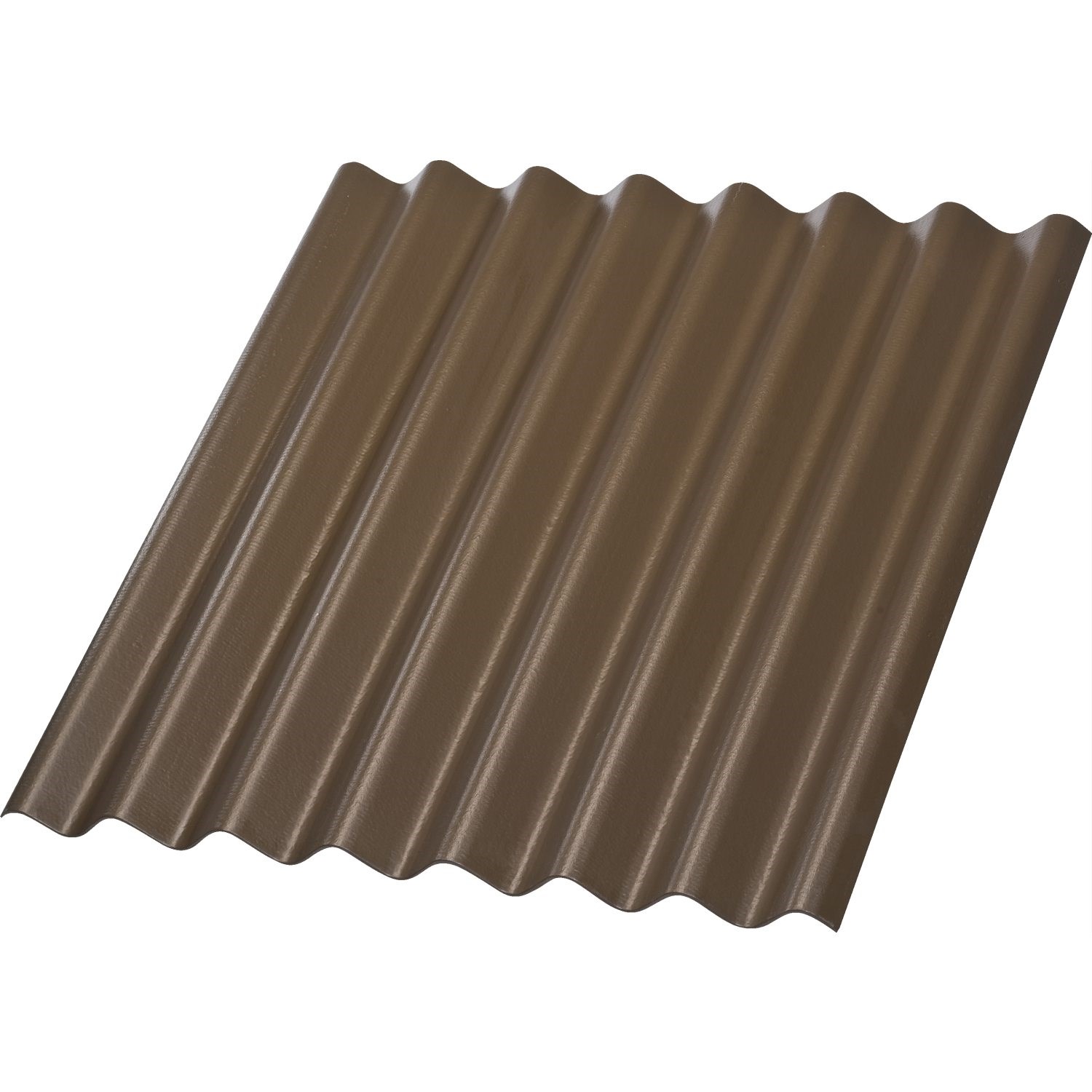 Swisspearl Bølgeplade B6-S HJ/HU i mokka 1090x1180 mm