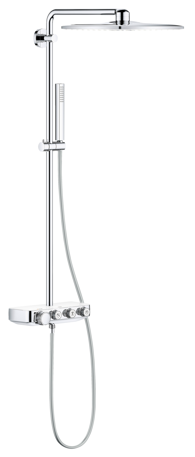 Grohe Euphoria SmartControl 310 Cube Duo Brusesystem i moon white