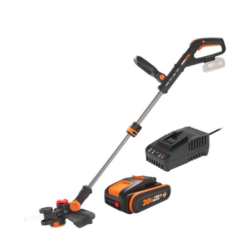 Worx WG173E.9 PowerShare 20V Nitro Græstrimmer med 2,0Ah batteri og lader